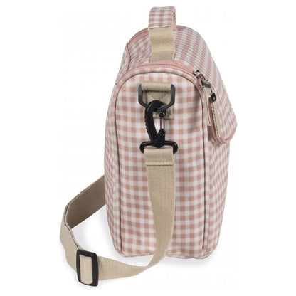 Walking Mum I Love Vichy Isothermal Bag for Baby Food in Rose