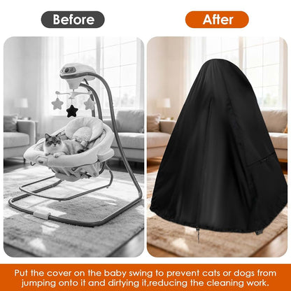 Kasla Baby Swing Cover, 30"×35"×36" Waterproof 420D Oxford, Fits Ingenuity SimpleComfort