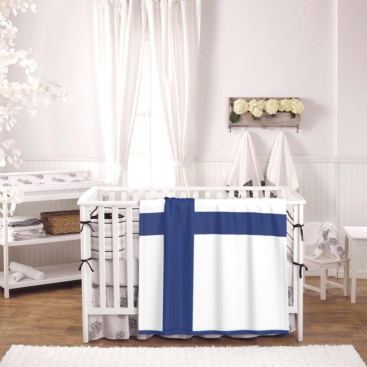 WZYCWB Finnish Flag Super Soft Baby Blanket, 30 x 40 Inch (photo 4)