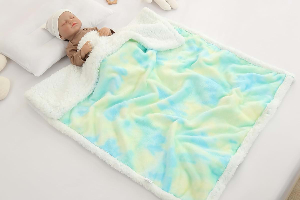 Echery Cozy Fluffy Warm Baby Blanket for Infants
