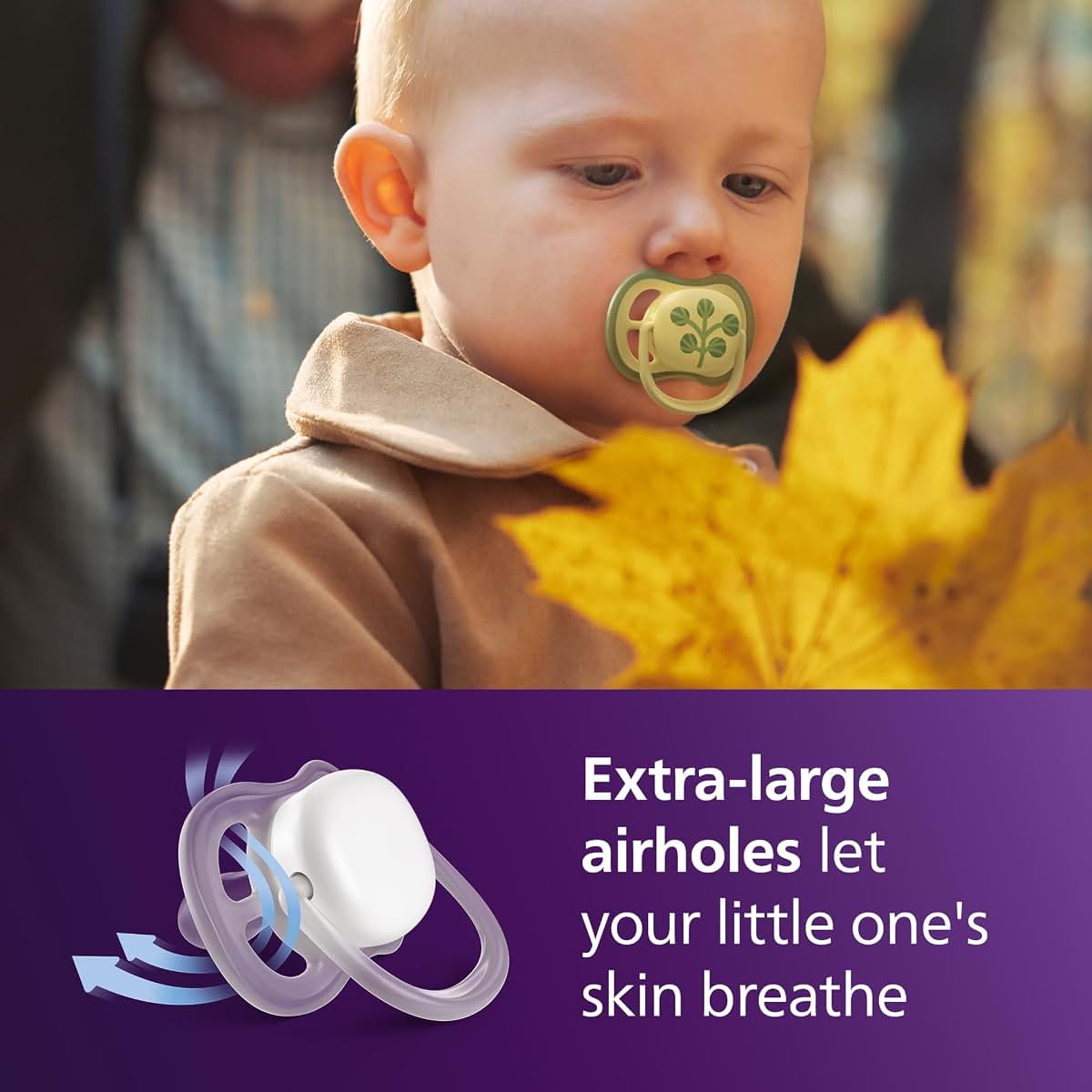 Philips Avent Ultra Air Baby Pacifier for 18 Months+, 4-Pack (photo 2)