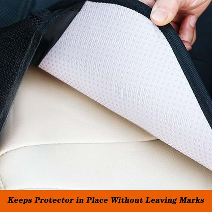 Gowhalle Car Seat Protector With Storage Pockets And Non-Slip Backing