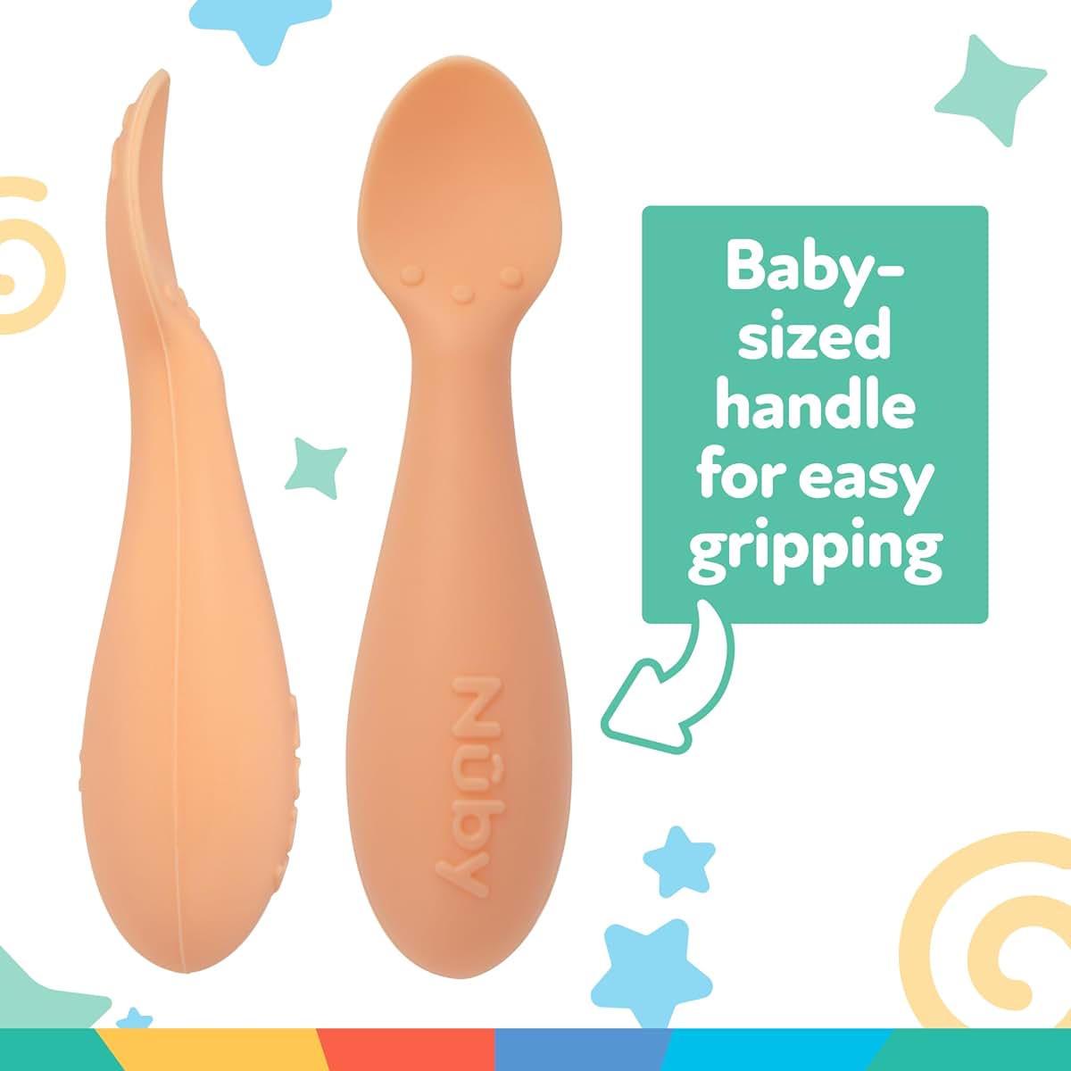 Nuby Silicone Mini Spoons 2 Pack