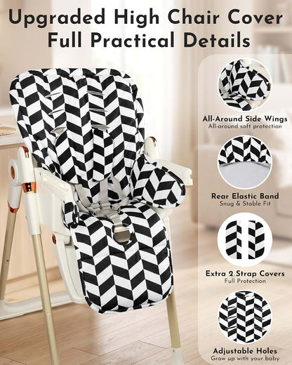 Man Fai Sky Baby High Chair Cover Replacement (Black) (photo 4)