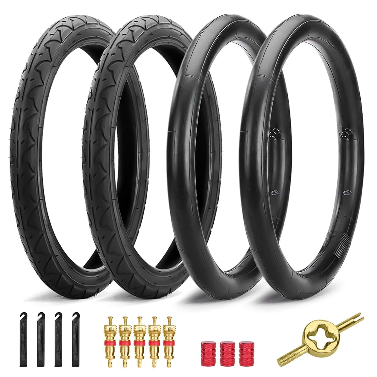 Rear Jogging Stroller Tire and Inner Tube Replacement Kit for 16-Inch Wheels