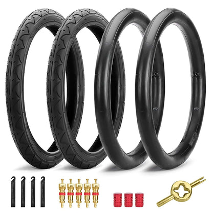 Rear Jogging Stroller Tire and Inner Tube Replacement Kit for 16-Inch Wheels