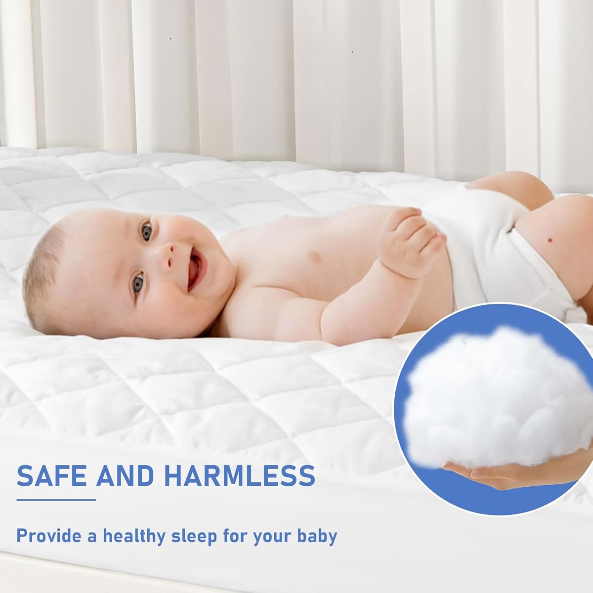 Grt 2 Pack Waterproof Deep Pocket Fitted Crib Mattress Protector