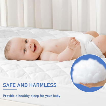 Grt 2 Pack Waterproof Deep Pocket Fitted Crib Mattress Protector