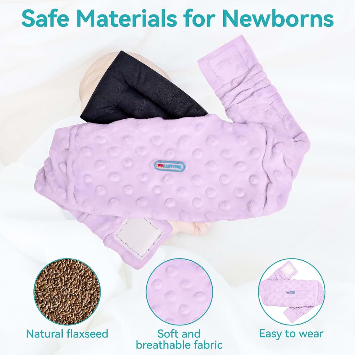 Enluntra Flax Seed Heated Tummy Wrap
