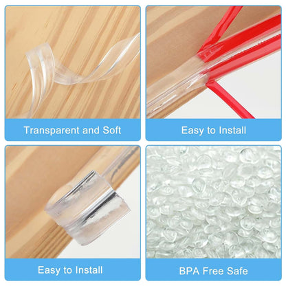 Thinp Baby Proofing Corner Protector, 6.6ft Clear Silicone Edge Strip