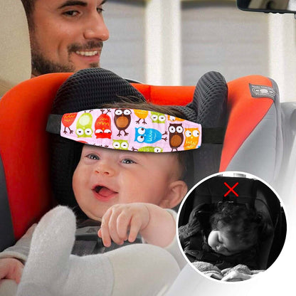 Toddler Car Seat Head Support Pillow | 2 Pack Owl Design