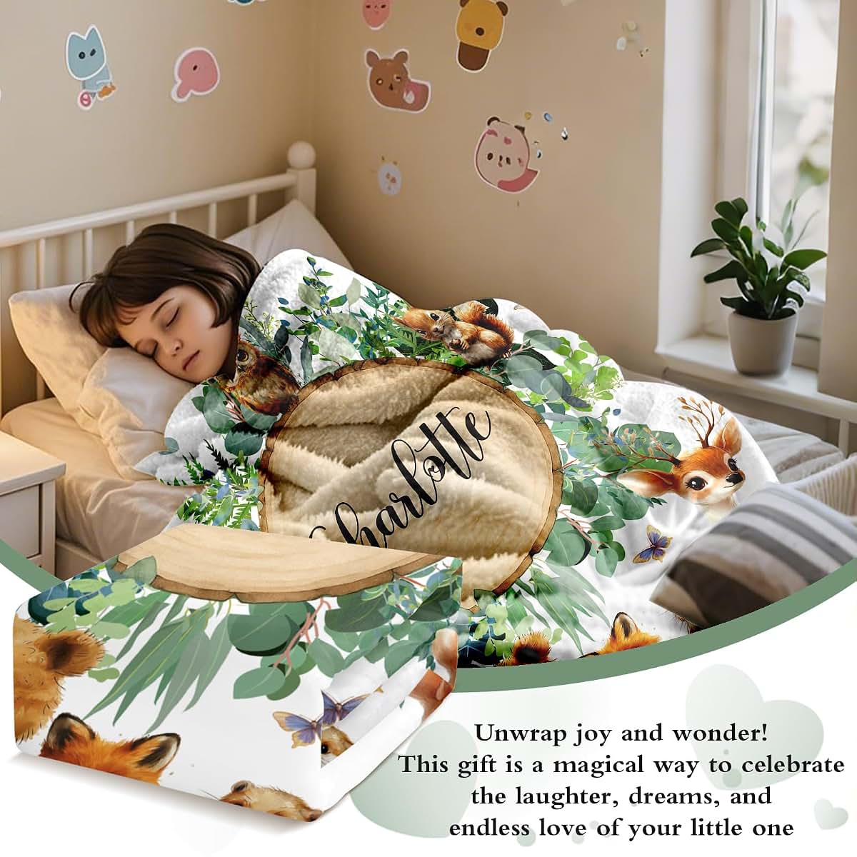 Frrahmen Custom Blankets for Boys Girls, Personalized First Day of School Blankets for Daughter, Perfect for Newborn (photo 4)