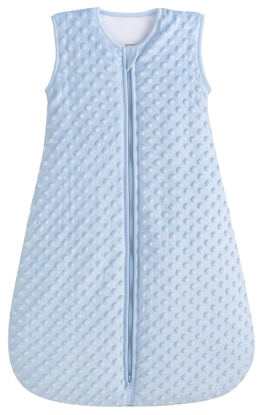 BabyinaBag Very Warm 2.5 Tog Quilted Winter Baby Sleep Bag Plush Minky Dot