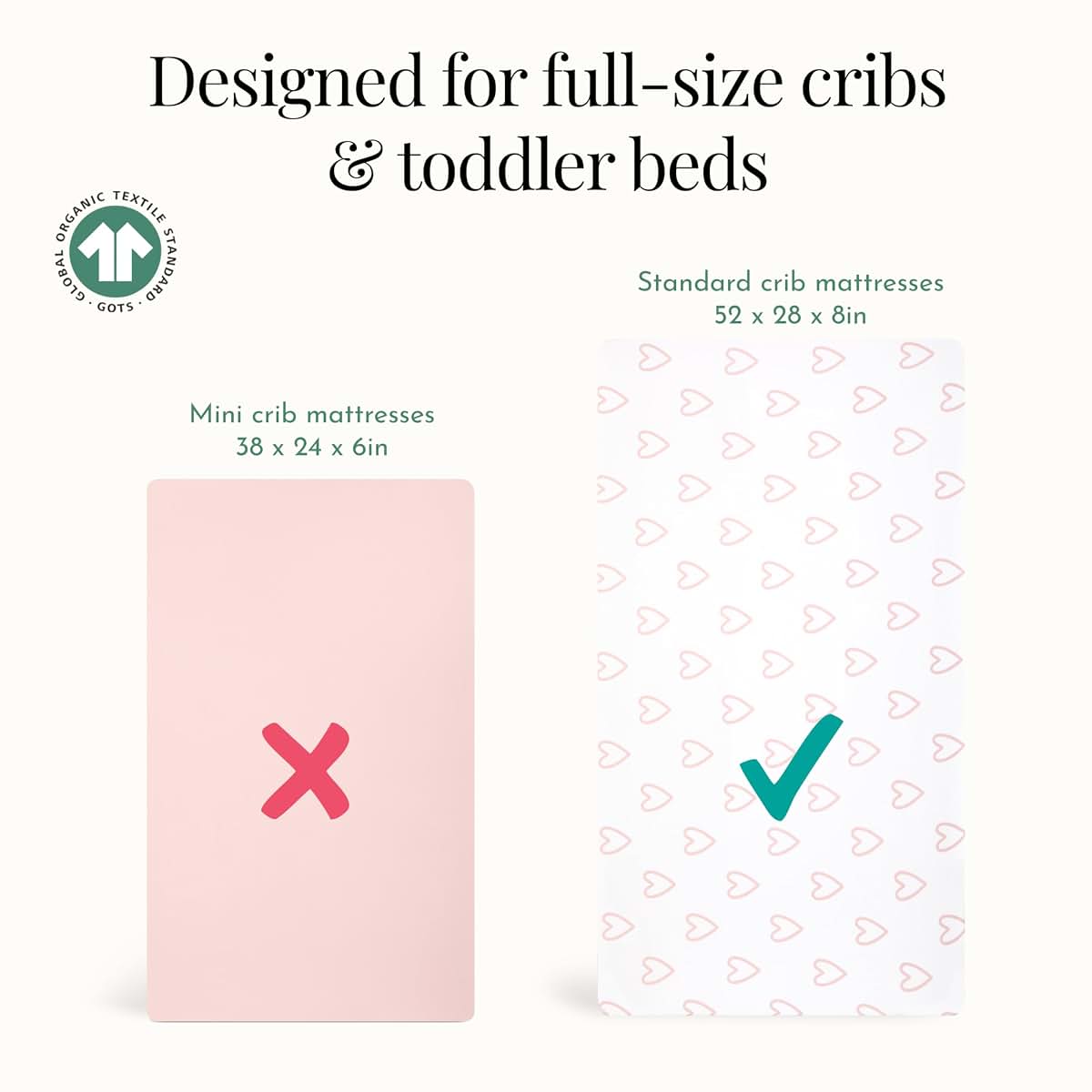 Evolur I Hear You 3 Piece Crib Bedding Set In Baby Pink (photo 3)