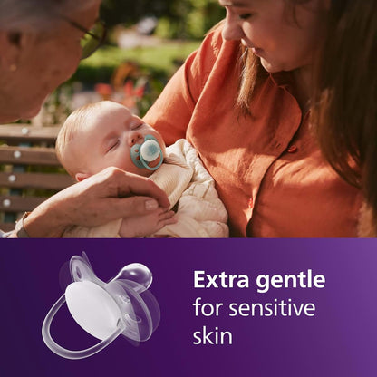 Philips Avent Ultra Soft Day & Night Baby Pacifier, 0-6 Months, 4 Pack (photo 2)