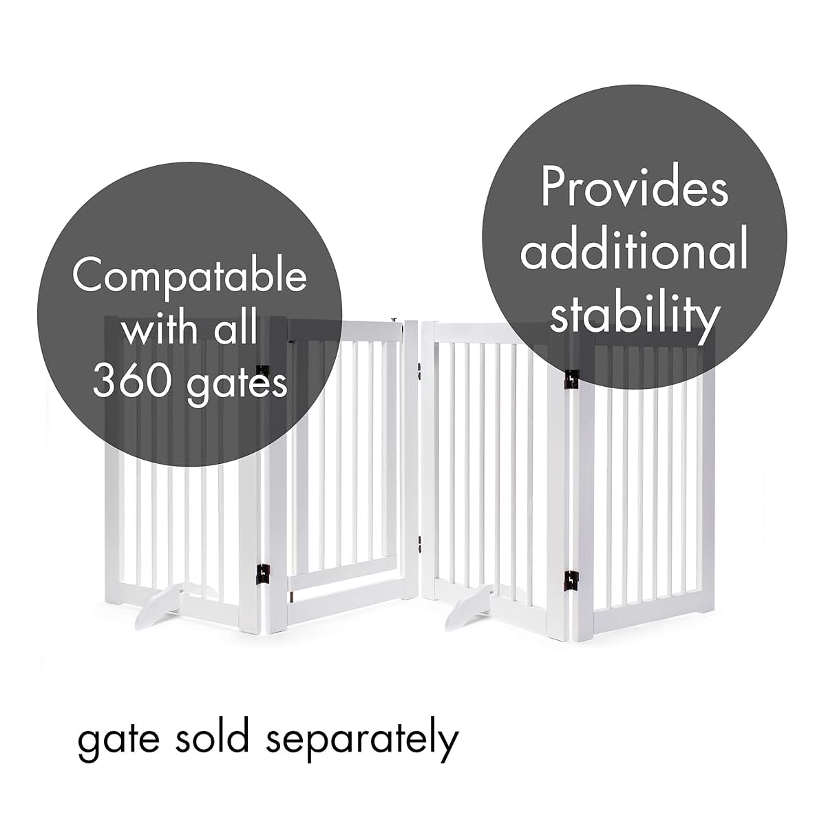Primetime Petz 360 Configurable Gate Support Feet, White (photo 4)