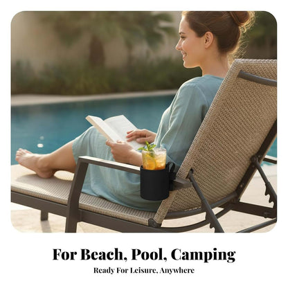 ＡＷＨＡＯ 2 Pieces Beach Chair Cup Holder Compact Mesh Cup Holder (photo 3)