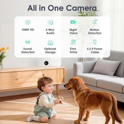 Yoton Indoor Security Camera With Motion Detection And Night Vision