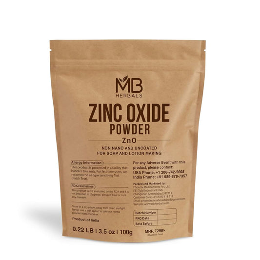 MB Herbals Zinc Oxide Powder For DIY Sunscreen And Creams