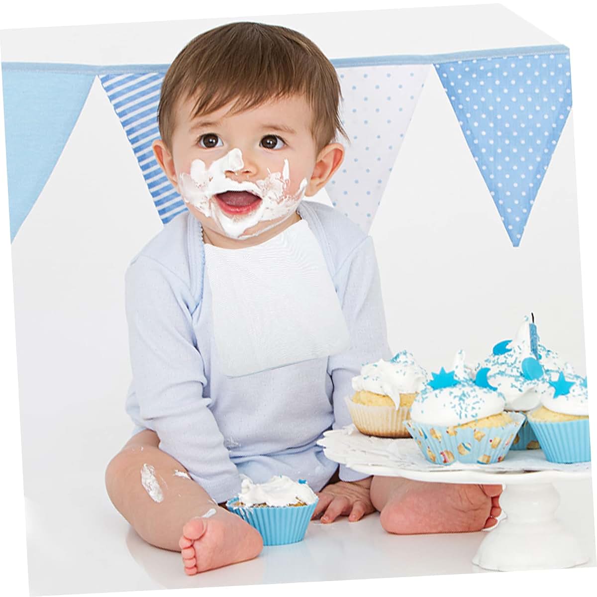 BESTonZON Cotton Baby Saliva Towels, 20 Pieces Pack