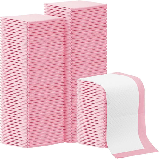 Loccmat Disposable Changing Pads, 100 Pack, 17 x 13 Inch Waterproof Underpads