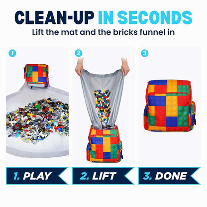 Kreative Kollector BrickPack LEGO Storage Backpack With Play Mat
