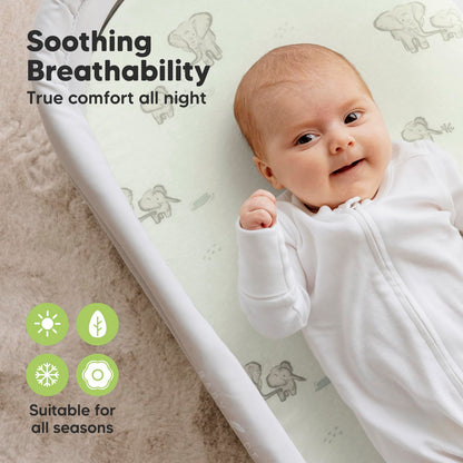 KeaBabies Organic Bassinet Sheets 2-Pack