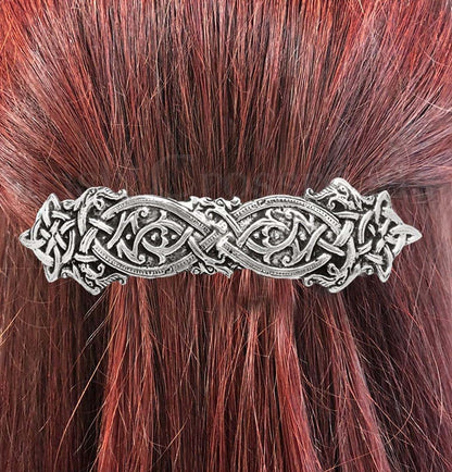 Mullingar Pewter Kells Barrette Hair Clip With Celtic Design (photo 2)