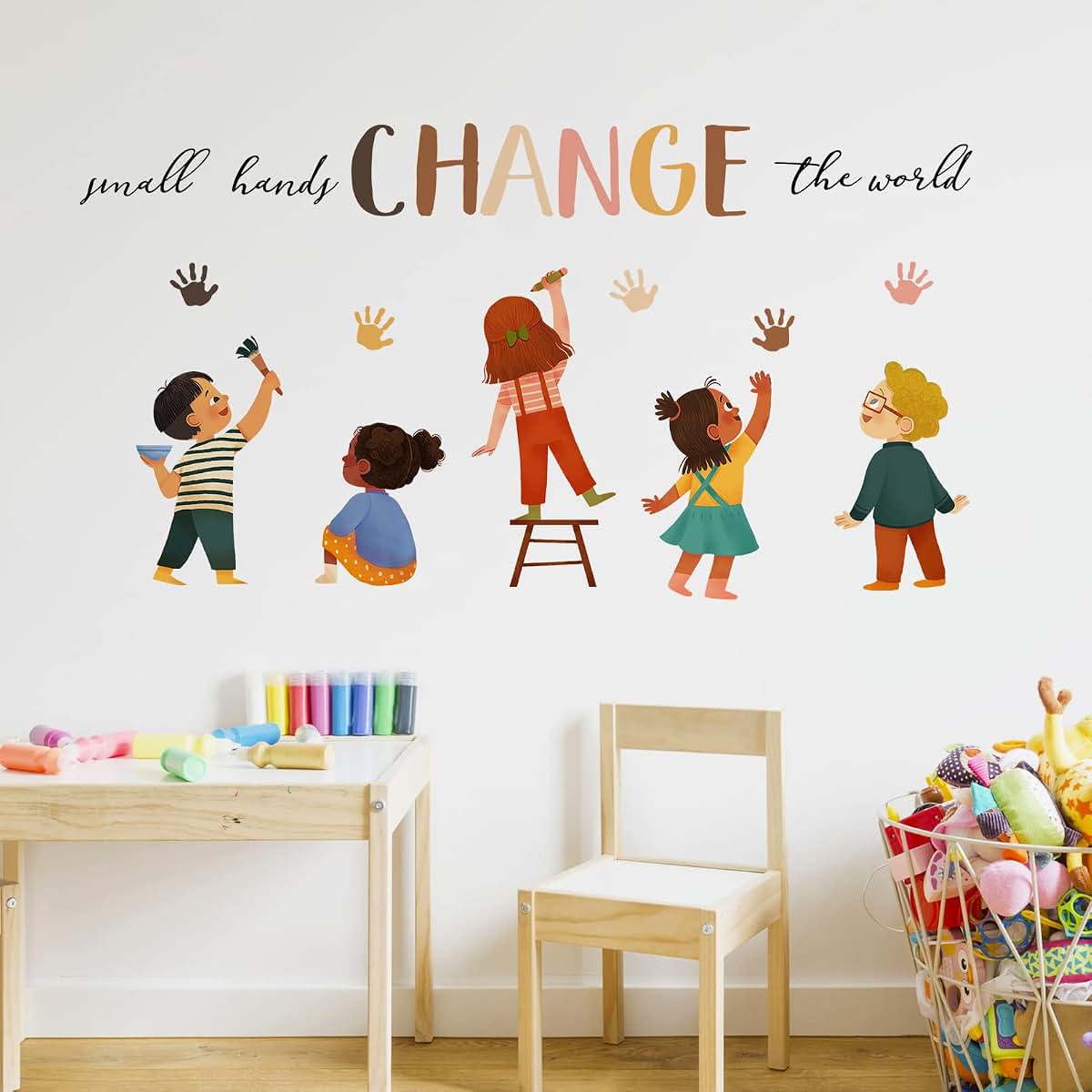 Mfault Small Hands Change The World Equality Peel And Stick Wall Decals