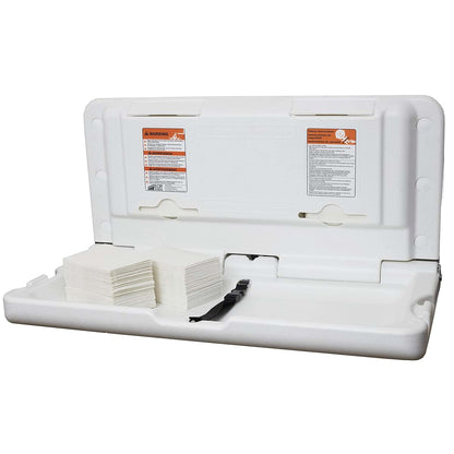 ECR4Kids Horizontal Wall-Mounted Changing Station with Liners