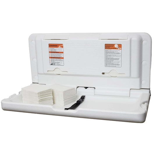 ECR4Kids Horizontal Wall-Mounted Changing Station with Liners