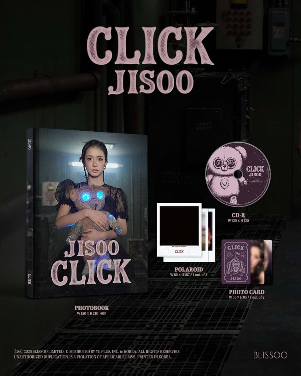 valueflag (PHOTOBOOK Version) BLACKPINK Jisoo CLICK Single Album