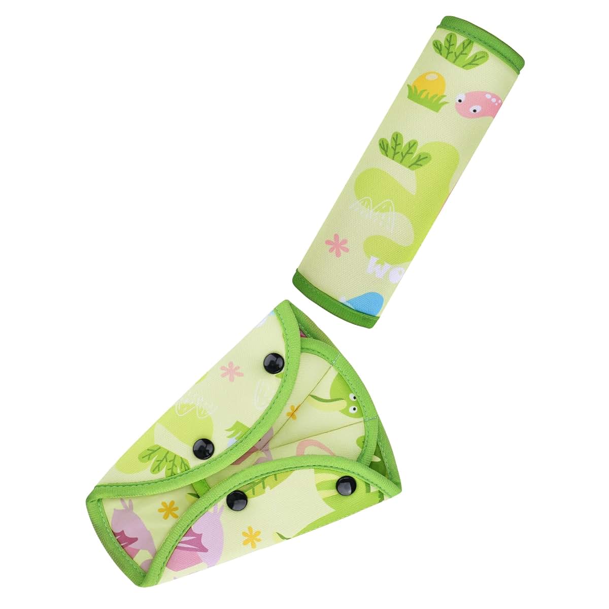 Coolbebe Kids Seat Strap Cover Pad Set, Green