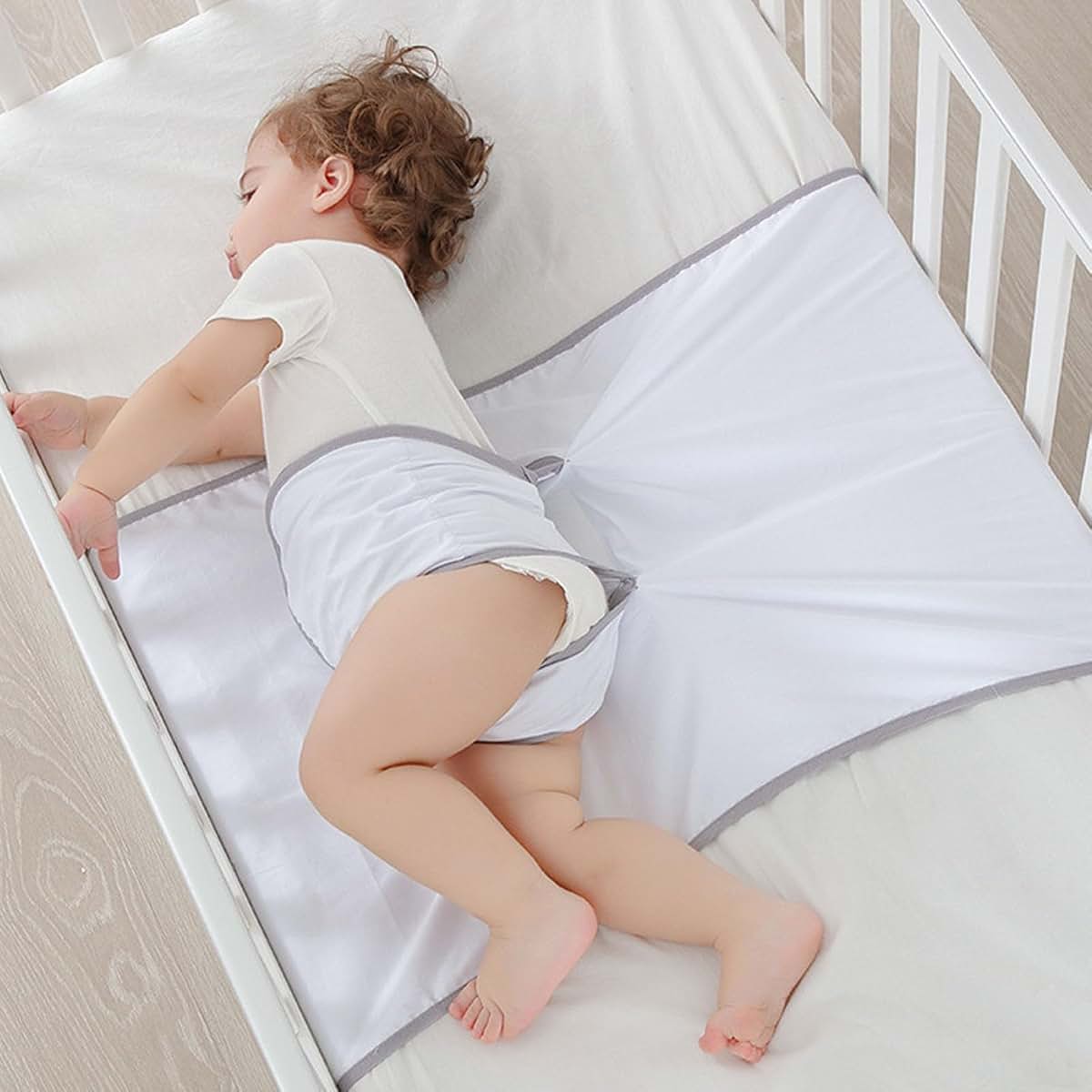 shenruifa Baby Swaddle Blanket - Anti-Roll & Fall Protection, Detachable Cotton for Safe Sleep (photo 2)