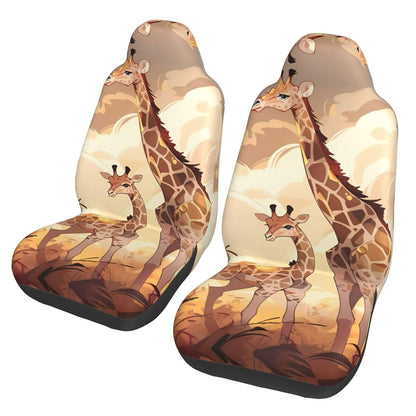 WZYCWB Giraffe Mother And Child Car Seat Covers 2 Pack
