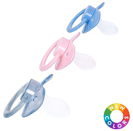 J&Or The Classic Original Adult Sized Pacifier Dummy - Three Color Pack