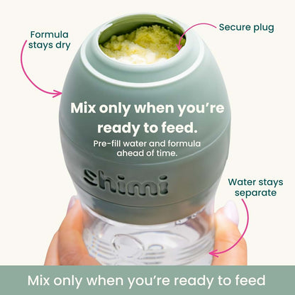 Shimi Formula Bottle with Refillable Pods and Anti-Colic Nipple (Pack of 2)