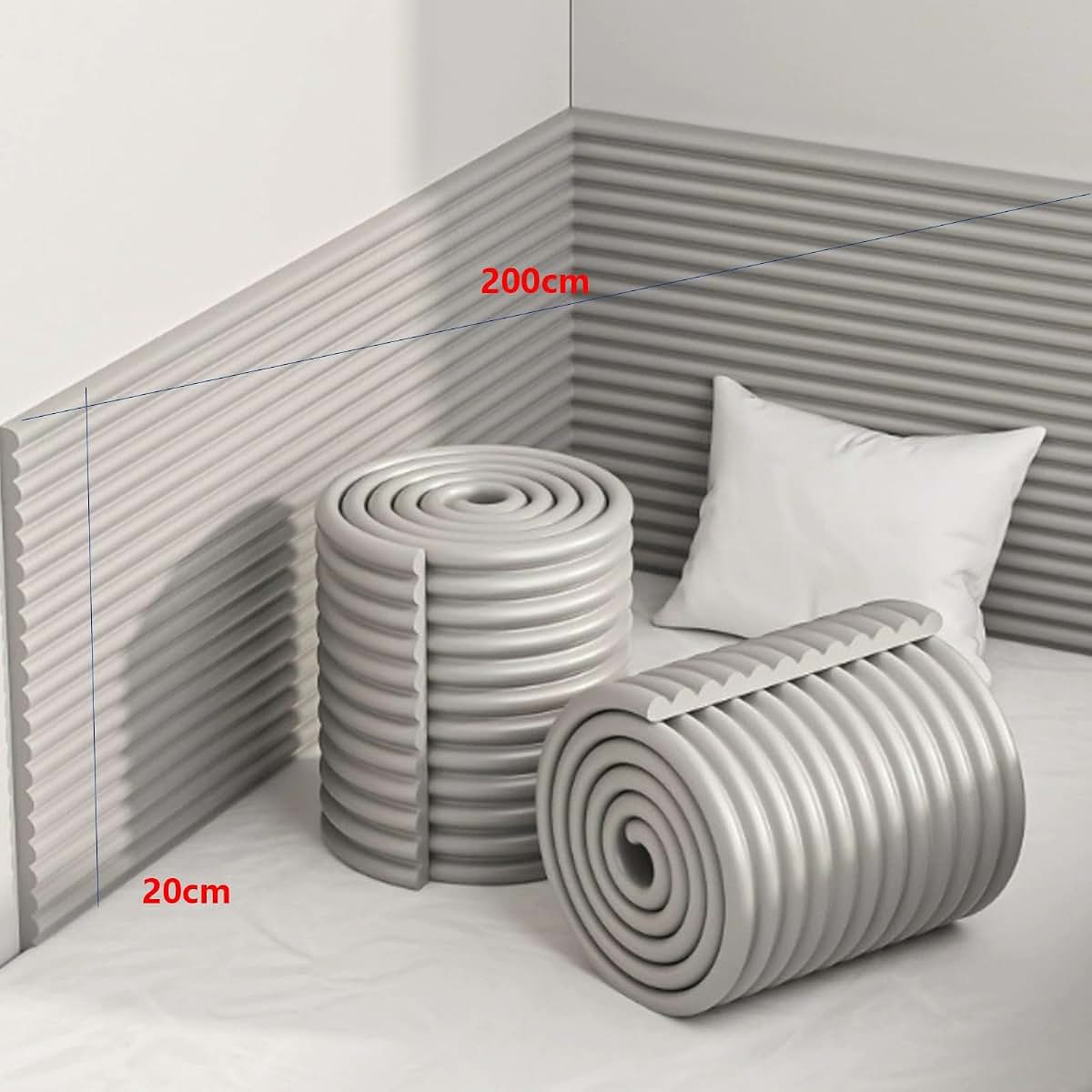 Liantian Baby Proofing Fireplace Hearth Guard Extra Wide Cushion (photo 2)