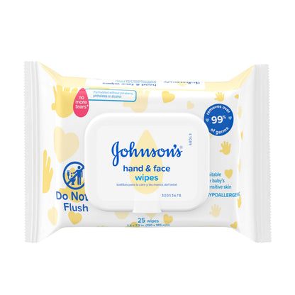 Johnson's Baby Disposable Hand & Face Wipes