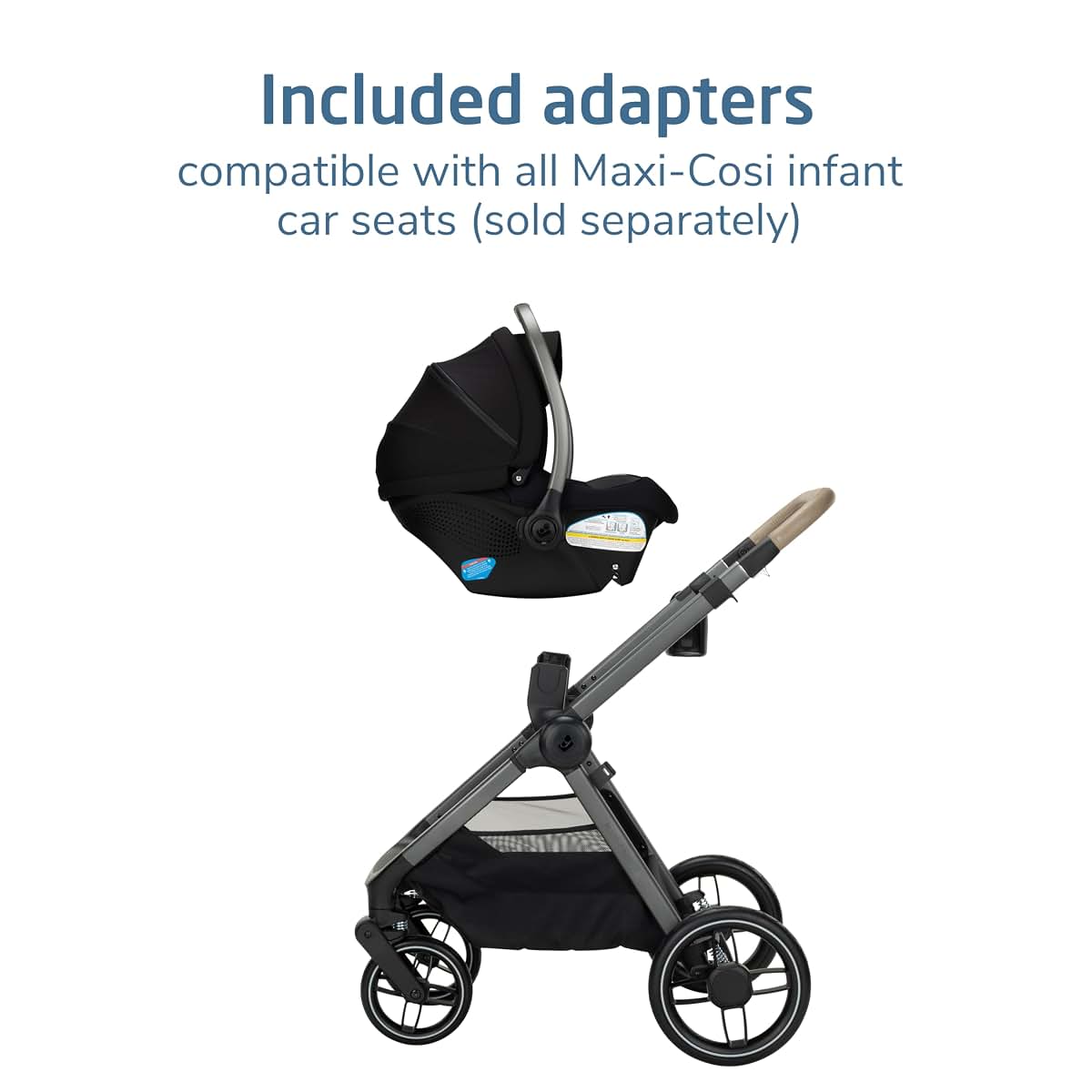 Maxi-Cosi Oxford Modular Stroller with Built-In CosiCarriage, Caspian Caviar