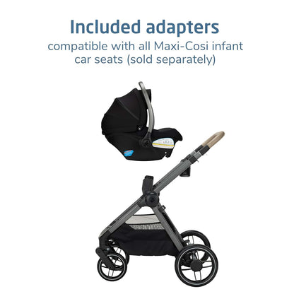 Maxi-Cosi Oxford Modular Stroller with Built-In CosiCarriage, Caspian Caviar