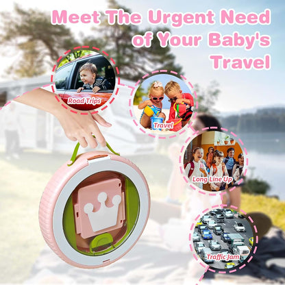 Yszawmx Portable Potty Chair for Toddlers, Travel Potty with Splash Guard, White-Pink