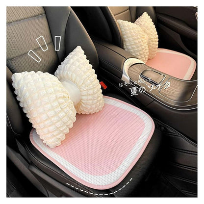 LGSETU Summer Pink White Cooler Cushion Ice Silk Breathable Car Backrest (photo 3)