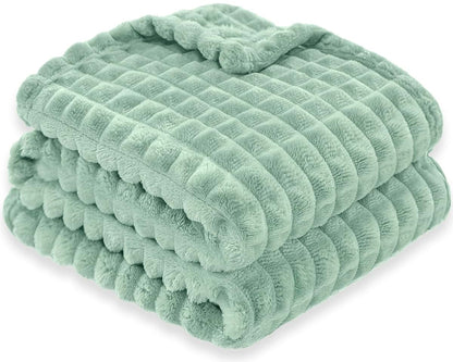 Jacquard Grid Baby Blanket for Infants and Toddlers