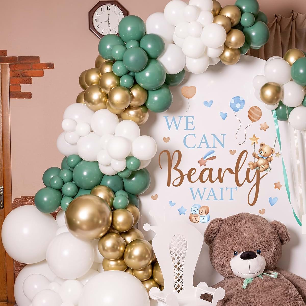 Wxiben Bearly Wait Wall Decal Bear Sign Decor