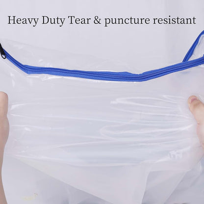 Juneshe 2 Pack Crib Mattress Storage Bags With Zipper, 3 Mil Thick Plastic Cover