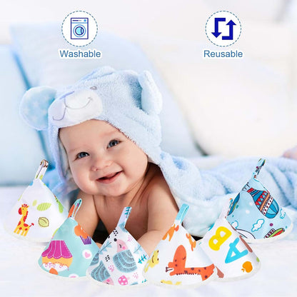 VEEVIIY Pee Teepee for Baby Boy, 12-Pack Reusable Flannel Diaper Changing Cover