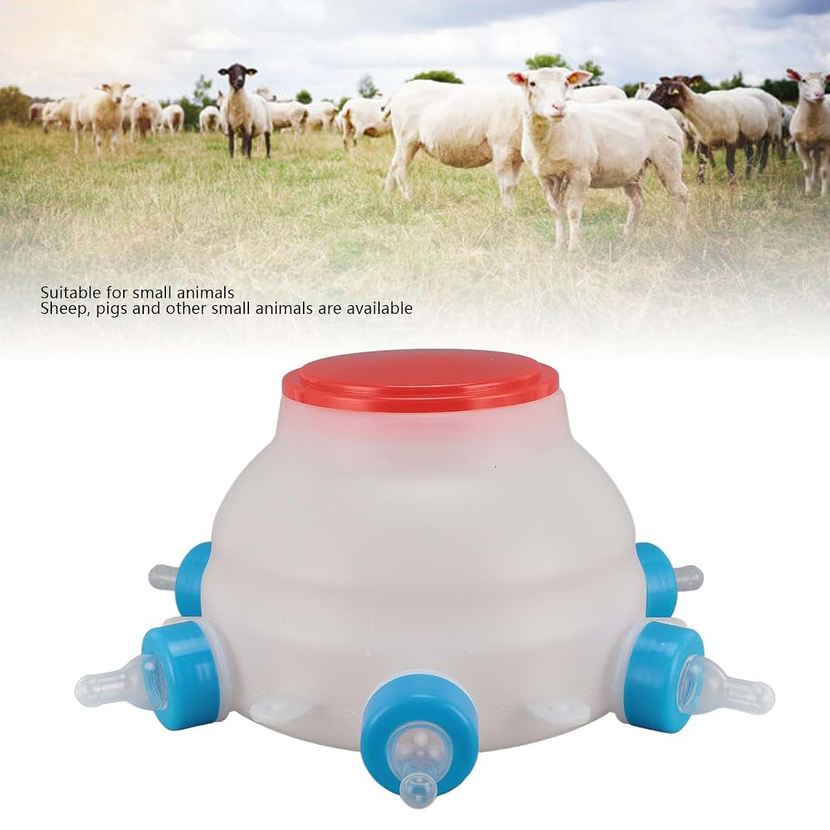 Fockety Lamb Milk Feeder Bottle With 6 Pacifiers (photo 2)