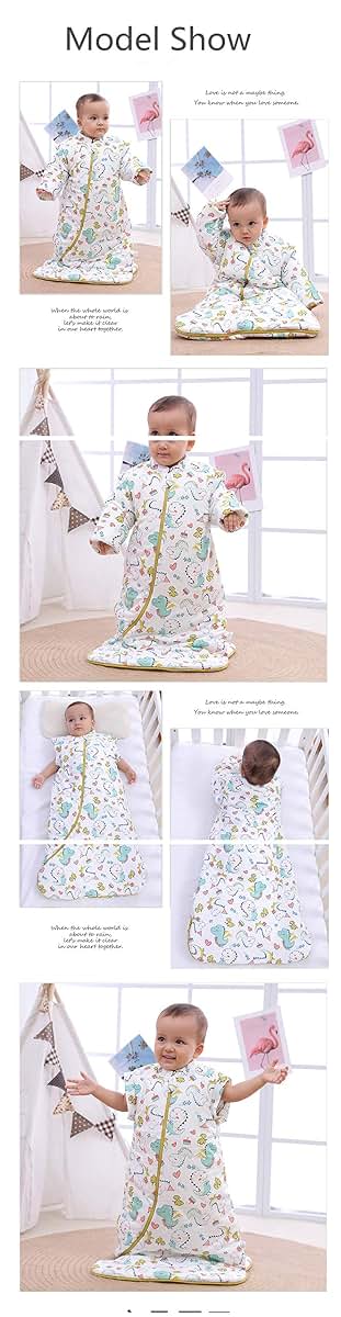 OuYun Baby Sleeping Bag 100% Cotton Wearable Blanket (photo 3)
