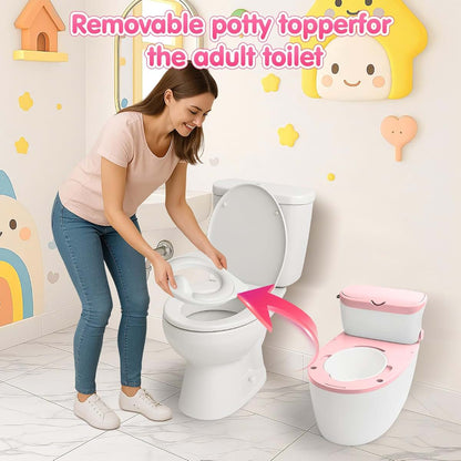 BabyOneStop 3-in-1 Toddler Potty Training Toilet With Flushing Sound